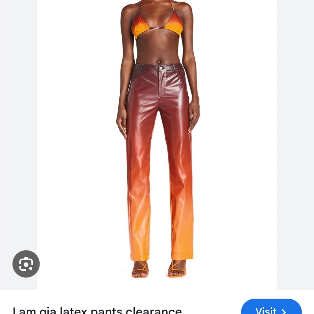 Women's Gradient Pants - Red and Orange